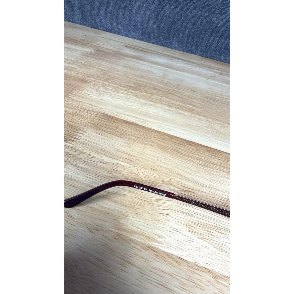 Taylor Eyes Kellie Eyeglasses 51-16-135 Womens Wine Red Full Rim Frames Only